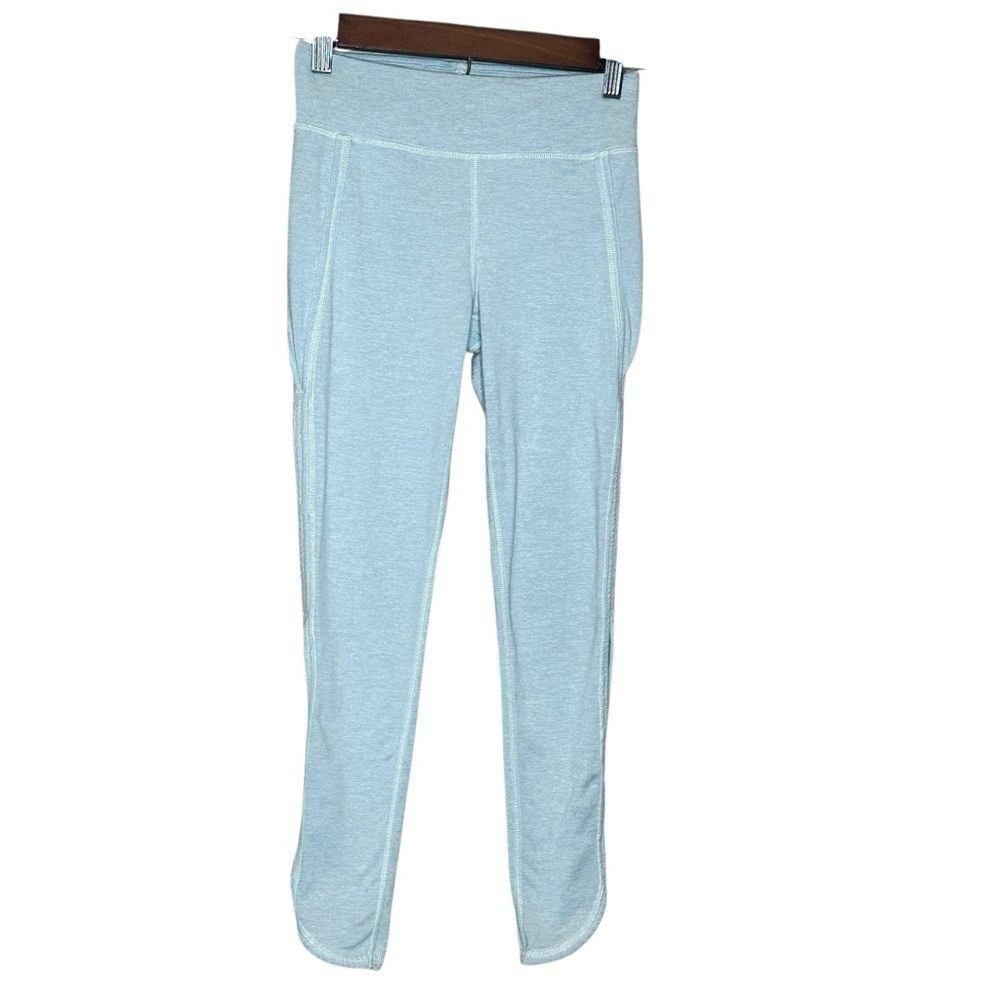 Free People Movement XS Mid-Rise Ankle 23” Breathe Deeper Leggings Blue Pearl
